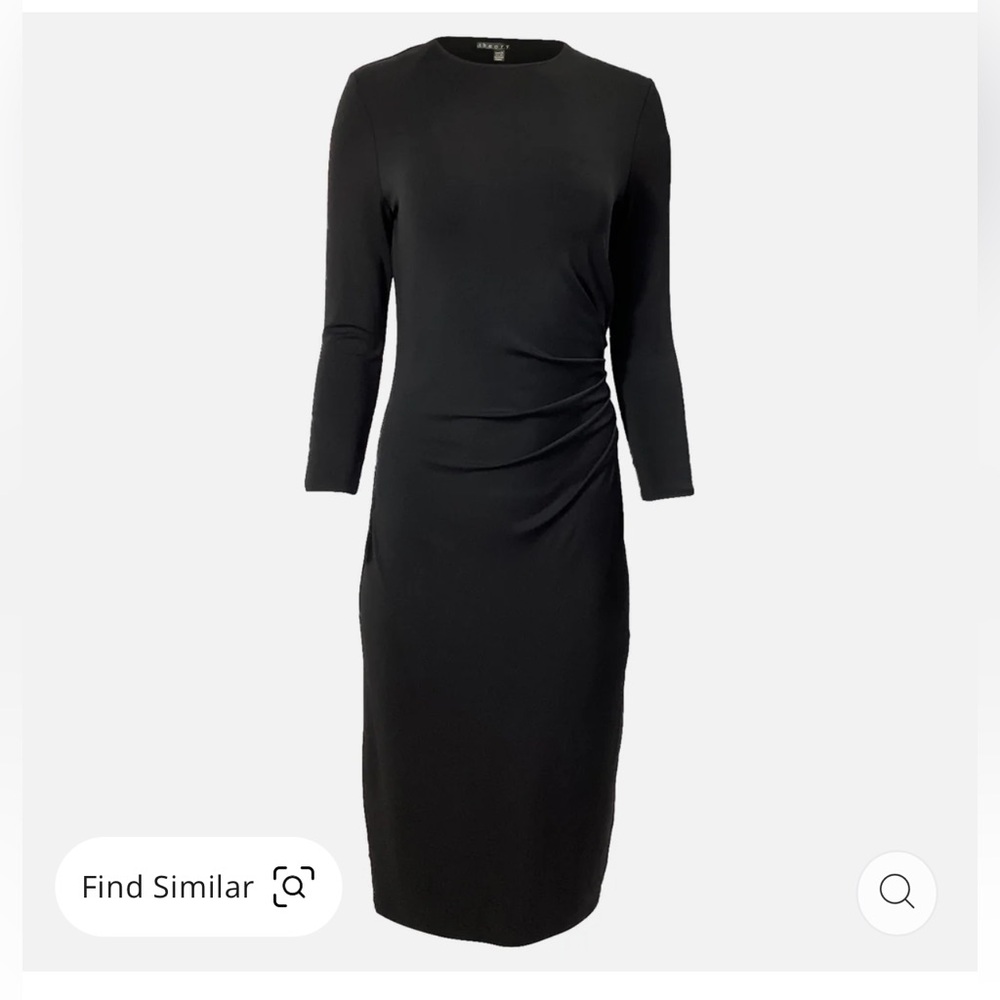 Theory Black Midi Dress